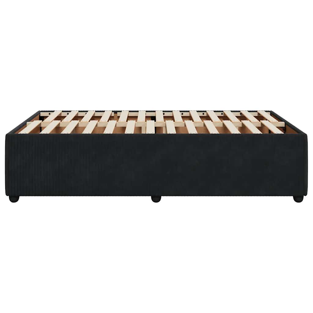 vidaXL Σκελετός Κρεβατιού Χωρίς Στρώμα Μαύρο 120x200 εκ. Βελούδινο
