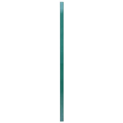 vidaXL Πάνελ Περίφραξης Πράσινο 6x0,8 μ. Σίδηρος Ηλεκτρ. Βαφή + Στύλοι