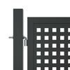 vidaXL Πύλη Κήπου Ανθρακί 400 x 175 εκ. Ατσάλινη