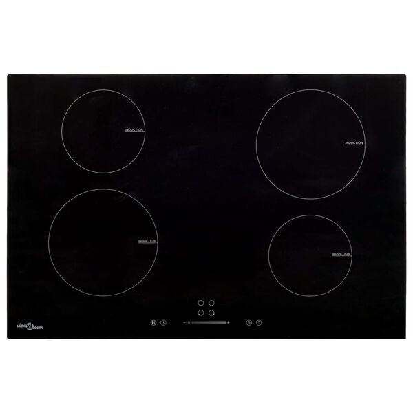 vidaXL Εστία Επαγωγική με 4 Εστίες & Πλήκτρα Αφής 77 εκ. 7000 W Γυάλινη