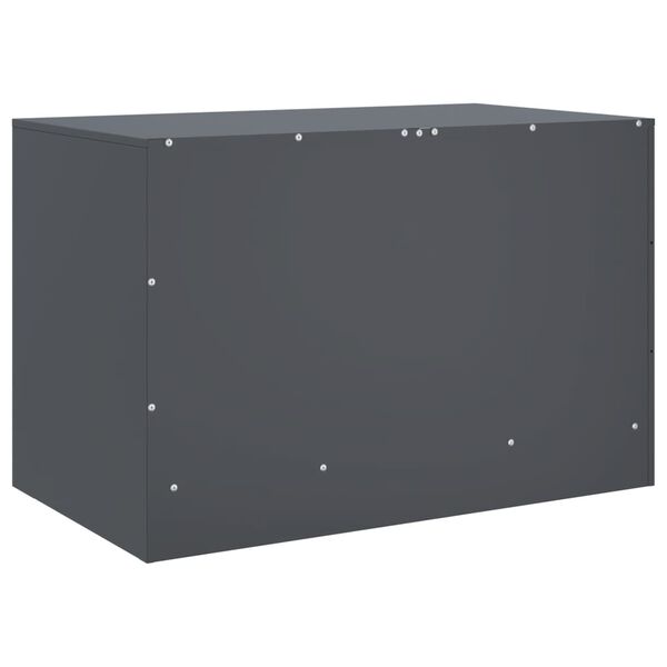 vidaXL Έπιπλο Τηλεόρασης Ανθρακί 67x39x44 εκ. από Χάλυβα