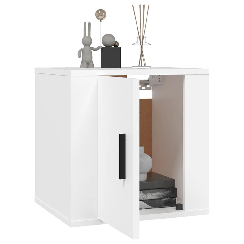 vidaXL Έπιπλο Τηλεόρασης Επιτοίχιο Λευκό 40x34,5x40 εκ.