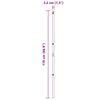 vidaXL Στύλος Περιφράξεων 52 pcs Πράσινο 3,2 x 3,2 x 170 εκ Ατσάλι