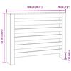 vidaXL Κάλυμμα Καλοριφέρ Sonoma Δρυς 104x20x82 εκ. Επεξεργασμένο Ξύλο