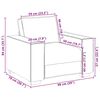 vidaXL Πολυθρόνα-καναπές Μπορντό 99 x 78 x 84 εκ. Δερματίνη