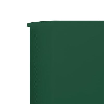 vidaXL Προστατευτικό Αέρα με 6 Πάνελ Πράσινο 800 x 120 εκ. Υφασμάτινο