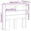 vidaXL Κεφαλάρι με Αποθηκευτικό Χώρο & LED Sonoma Δρυς 100x17x102 εκ.