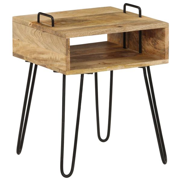 vidaXL Κομοδίνο 40 x 34 x 47 εκ. από Μασίφ Ξύλο Μάνγκο