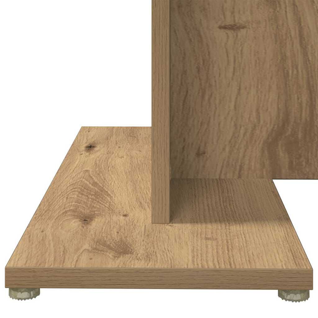 vidaXL Τραπεζαρία Αρτισιανή Δρυς 110x60x75 εκ. από Επεξεργασμένο Ξύλο