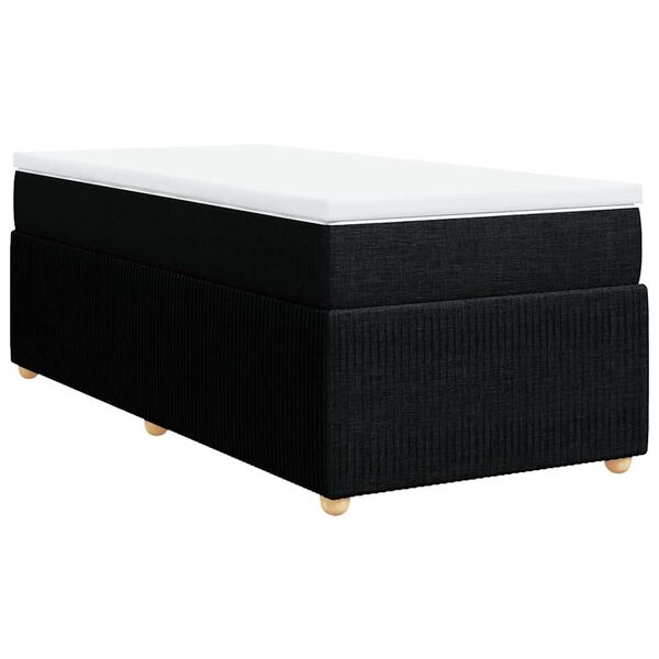 vidaXL &Kappa;&rho;&epsilon;&beta;ά&tau;&iota; Boxspring &mu;&epsilon; &Sigma;&tau;&rho;ώ&mu;&alpha; &Mu;&alpha;ύ&rho;&omicron; 90x190 &epsilon;&kappa;.&Upsilon;&phi;&alpha;&sigma;&mu;ά&tau;&iota;&nu;&omicron;