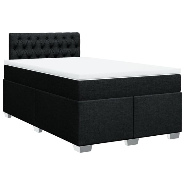 vidaXL &Kappa;&rho;&epsilon;&beta;ά&tau;&iota; Boxspring &mu;&epsilon; &Sigma;&tau;&rho;ώ&mu;&alpha; &Mu;&alpha;ύ&rho;&omicron; 120x190 &epsilon;&kappa;. &Upsilon;&phi;&alpha;&sigma;&mu;ά&tau;&iota;&nu;&omicron;