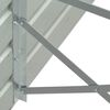 vidaXL Ζαρντινιέρα Υπερυψωμένη Ανθρακί 400x80x77 εκ. Γαλβαν. Χάλυβας