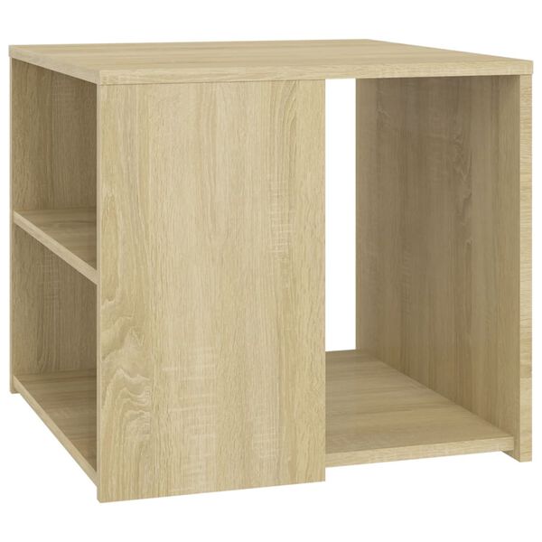 vidaXL Τραπέζι Βοηθητικό Sonoma Δρυς 50 x 50 x 45 εκ. από Επεξ. Ξύλο