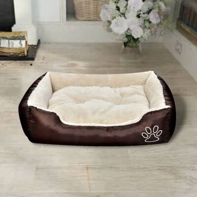 vidaX Κρεβάτι Σκύλου Ζεστό με Επενδυμένο Μαξιλάρι S