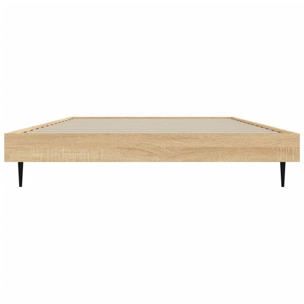 vidaXL Πλαίσιο Κρεβατιού Χωρ. Στρώμα Sonoma Δρυς 100x200εκ Επ. Ξύλο