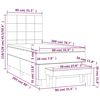vidaXL &Kappa;&rho;&epsilon;&beta;ά&tau;&iota; Boxspring &mu;&epsilon; &Sigma;&tau;&rho;ώ&mu;&alpha; &Mu;&alpha;ύ&rho;&omicron; 80 x 200 &epsilon;&kappa;. &Beta;&epsilon;&lambda;&omicron;ύ&delta;&iota;&nu;&omicron;