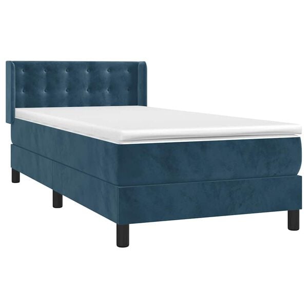 vidaXL &Kappa;&rho;&epsilon;&beta;ά&tau;&iota; Boxspring &mu;&epsilon; &Sigma;&tau;&rho;ώ&mu;&alpha; &Sigma;&kappa;&omicron;ύ&rho;&omicron; &Mu;&pi;&lambda;&epsilon; 80 x 200 &epsilon;&kappa;. &Beta;&epsilon;&lambda;&omicron;ύ&delta;&iota;&nu;&omicron;