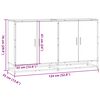 vidaXL Sideboard Grey Sonoma 134x35x76 cm Ξύλινο μηχανουργικό ξύλο
