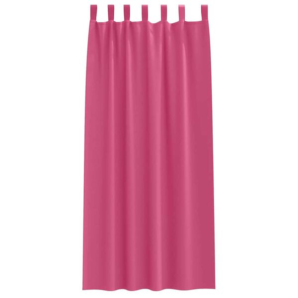 vidaXL Κουρτίνες 2 pcs Φωτεινό Ροζ 225 x 140 εκ. Πολυεστέρας