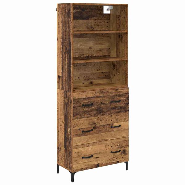 vidaXL Highboard &Pi;&alpha;&lambda;&iota;ό &Xi;ύ&lambda;&omicron; 69,5 x 34 x 180 &epsilon;&kappa;. &Epsilon;&pi;&epsilon;&xi;&epsilon;&rho;&gamma;&alpha;&sigma;&mu;έ&nu;&omicron; &xi;ύ&lambda;&omicron;