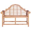 vidaXL Παγκάκι Κήπου 127 x 58,5 x 92,5 εκ. από Μασίφ Ξύλο Teak