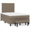 vidaXL &Kappa;&rho;&epsilon;&beta;ά&tau;&iota; Boxspring &mu;&epsilon; &Sigma;&tau;&rho;ώ&mu;&alpha; Taupe 120x190 &epsilon;&kappa;. &Upsilon;&phi;&alpha;&sigma;&mu;ά&tau;&iota;&nu;&omicron;