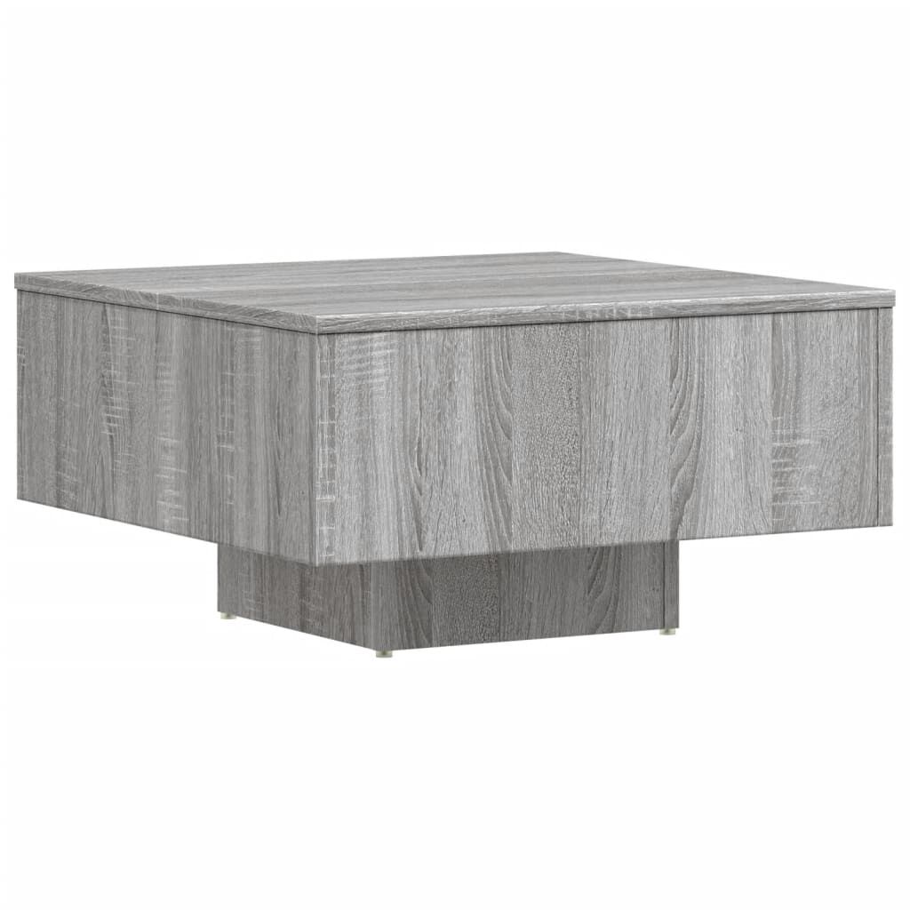 vidaXL Τραπεζάκι Σαλονιού Γκρι Sonoma 60x60x31,5 εκ. από Επεξεργ. Ξύλο