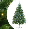 vidaXL Χριστουγεννιάτικο Δέντρο με 300 LED με βάση Πράσινο 180 cm PE