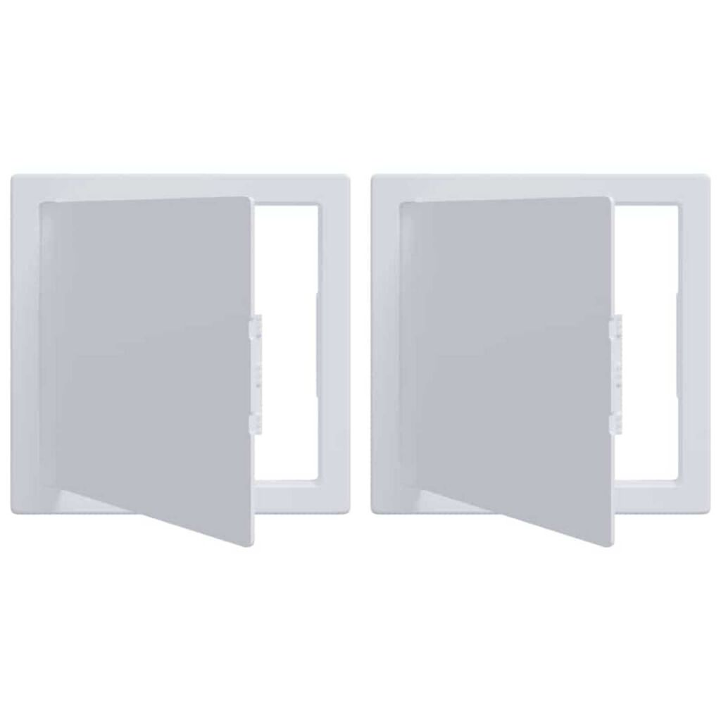 vidaXL Πίνακες Πρόσβασης 2 pcs Λευκό 15 x 15 x 2 εκ. ΑΒΣ Πλαστικό