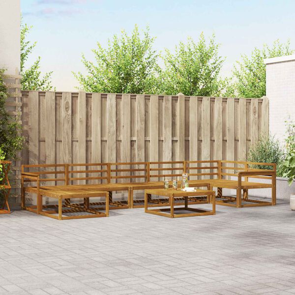 vidaXL &Sigma;&epsilon;&iota;&rho;ά &Kappa;&alpha;&nu;&alpha;&pi;έ &Epsilon;&xi;&omega;&tau;&epsilon;&rho;&iota;&kappa;&omicron;ύ 8 pcs &Phi;&upsilon;&sigma;&iota;&kappa;ό &Sigma;&tau;&epsilon;&rho;&epsilon;ό &Xi;ύ&lambda;&omicron; &Alpha;&kappa;&alpha;&kappa;ί&alpha;&sigmaf;