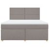 vidaXL &Kappa;&rho;&epsilon;&beta;ά&tau;&iota; Boxspring &mu;&epsilon; &Sigma;&tau;&rho;ώ&mu;&alpha; Taupe 180x200 &epsilon;&kappa;. &Upsilon;&phi;&alpha;&sigma;&mu;ά&tau;&iota;&nu;&omicron;