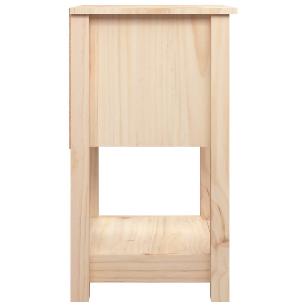 vidaXL Κομοδίνα 2 τεμ. 40 x 35 x 61,5 εκ. από Μασίφ Ξύλο Πεύκου