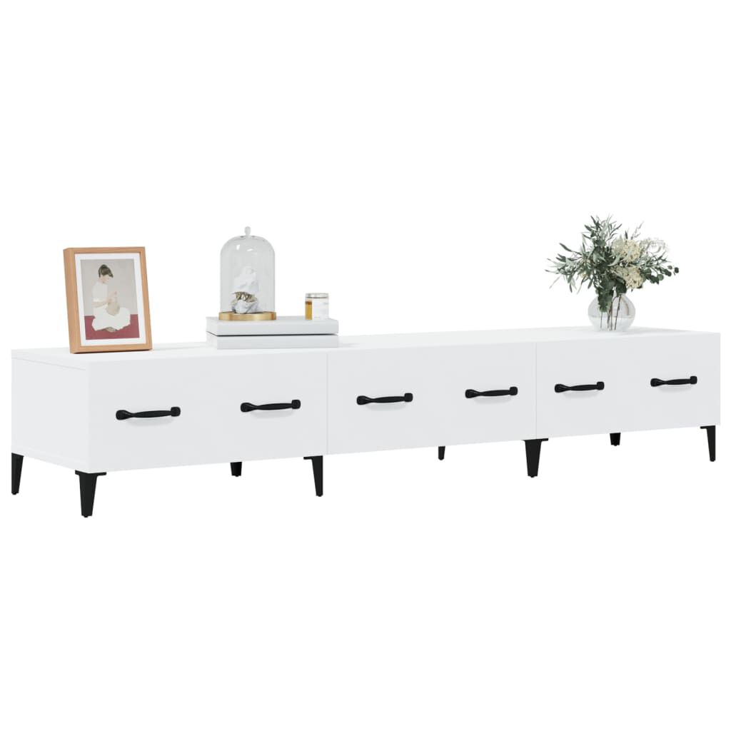 vidaXL Έπιπλο Τηλεόρασης Λευκό 150x34,5x30 εκ. από Επεξεργασμένο Ξύλο