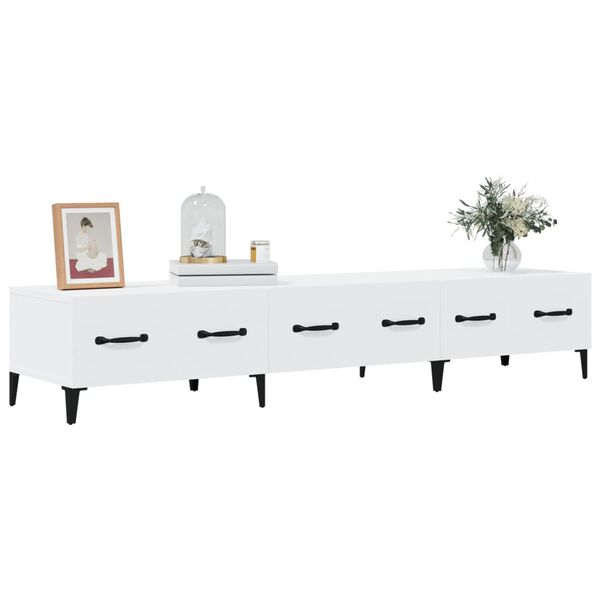 vidaXL Έπιπλο Τηλεόρασης Λευκό 150x34,5x30 εκ. από Επεξεργασμένο Ξύλο