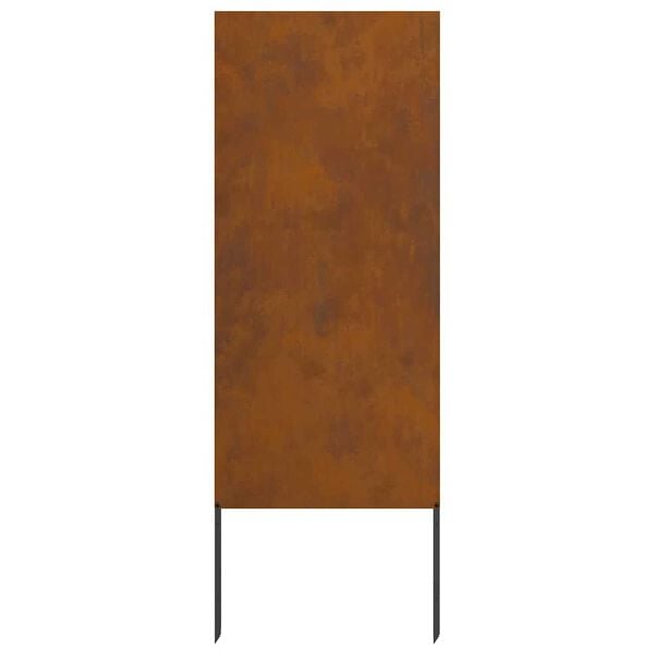 vidaXL Διακοσμητική Πλάκα Κήπου Άλλο Σκ rusty 50 x 140 cm