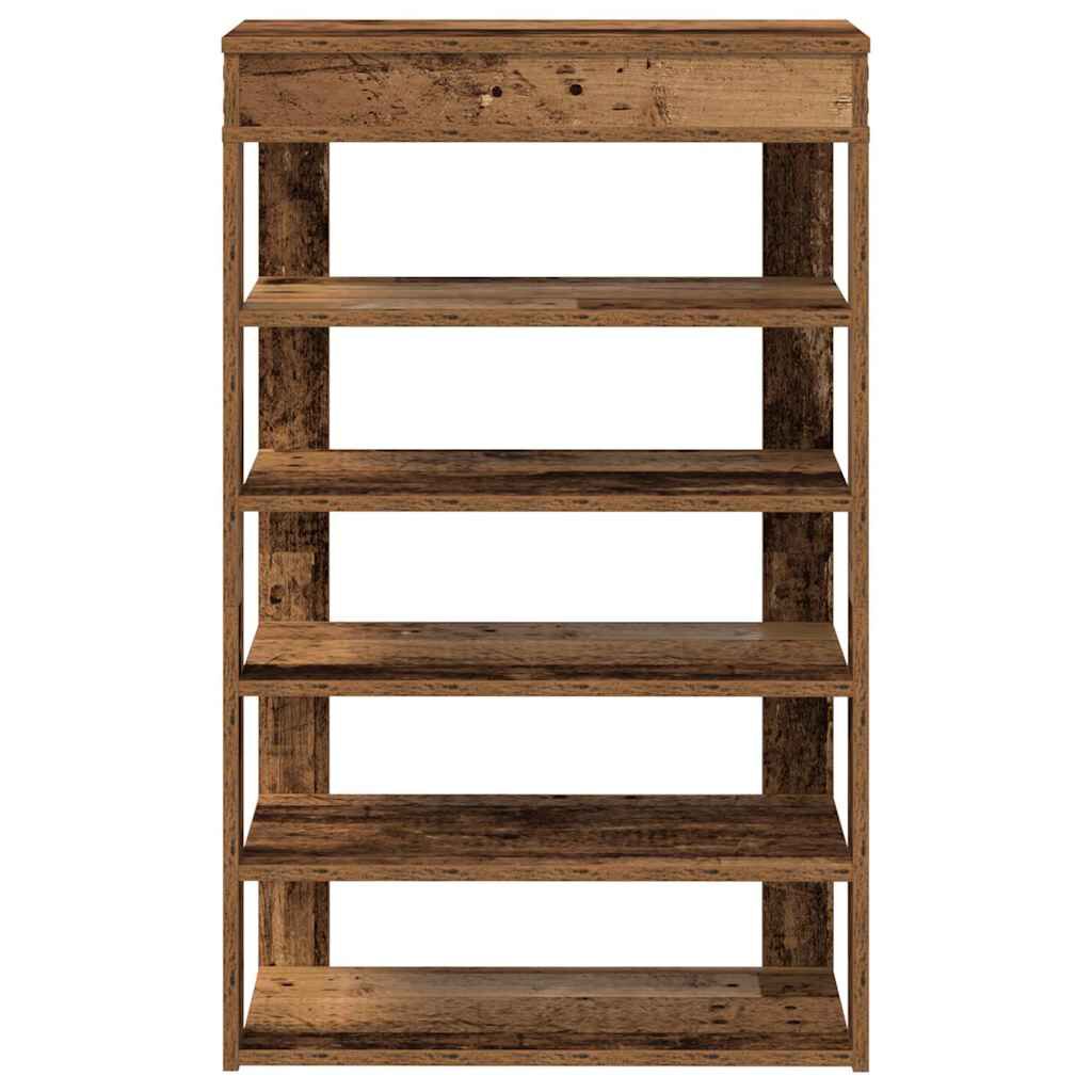 Ράφι παπουτσιών vidaXL Παλιό ξύλο 60x30x98 cm Κατασκευασμένο ξύλο
