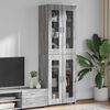 vidaXL Highboard &mu;&epsilon; &rho;ά&phi;&iota; FLORIN &Gamma;&kappa;&rho;ί&zeta;&omicron; &Sigma;&omicron;&nu;&omicron;&mu;&alpha; 60 x 35 x 182 &epsilon;&kappa;.