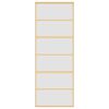 vidaXL Συρόμενη Πόρτα Χρυσή 76x205 εκ. από Αμμοβολή ESG και Αλουμίνιο
