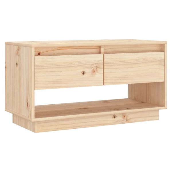 vidaXL Έπιπλο Τηλεόρασης 74 x 34 x 40 εκ. από Μασίφ Ξύλο Πεύκου