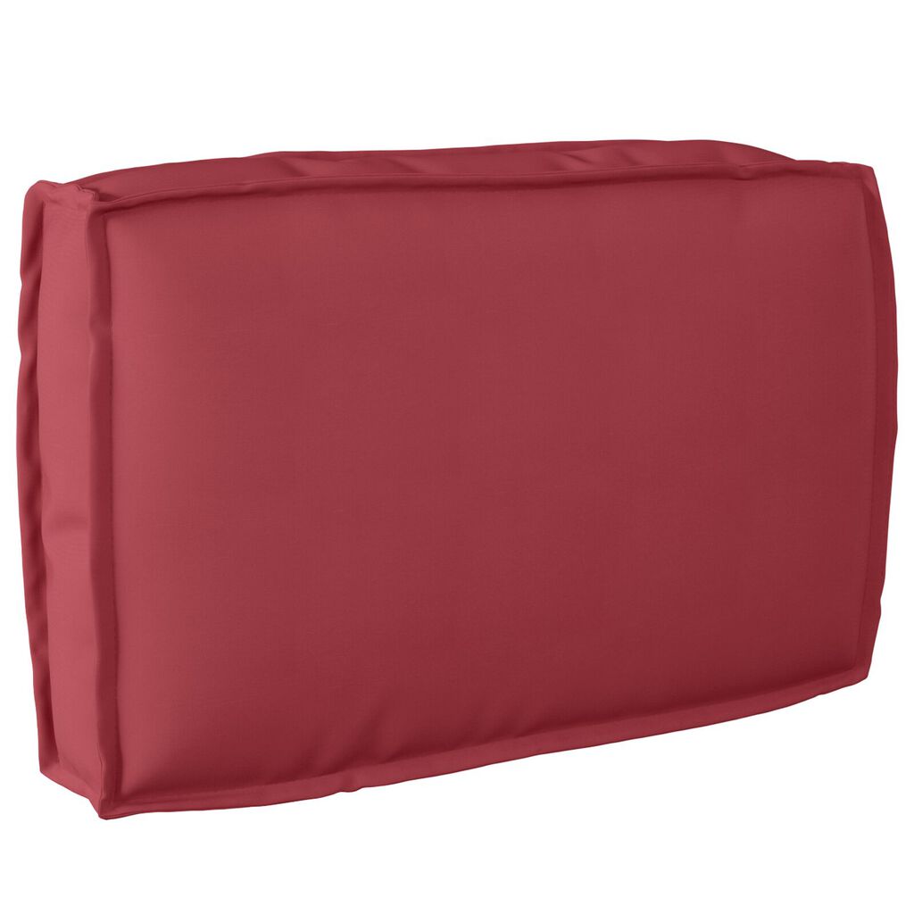vidaXL Σετ Μαξιλαριών Παλέτας 2 Τεμαχίων Wine Red Oxford Fabric