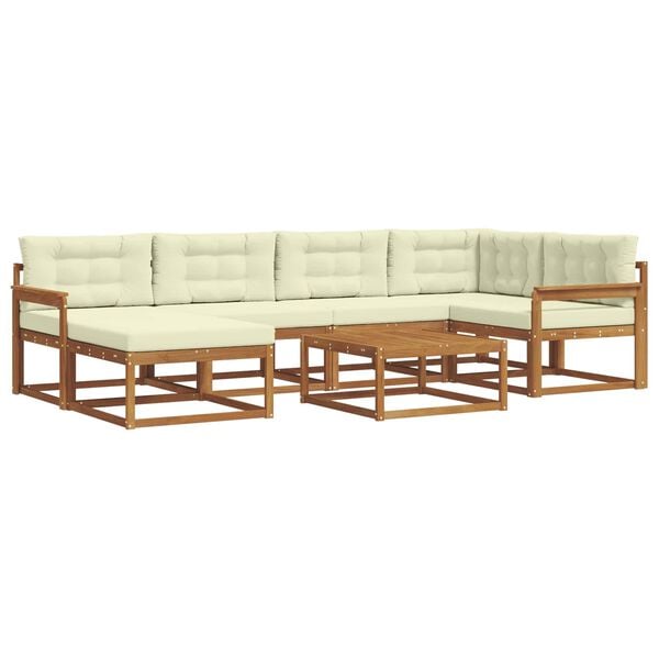 vidaXL &Sigma;&epsilon;&iota;&rho;ά &Kappa;&alpha;&nu;&alpha;&pi;έ &Epsilon;&xi;&omega;&tau;&epsilon;&rho;&iota;&kappa;&omicron;ύ &mu;&epsilon; &mu;&alpha;&xi;&iota;&lambda;ά&rho;&iota; 7 pcs &Phi;&upsilon;&sigma;&iota;&kappa;ό &kappa;&alpha;&iota; &Kappa;&rho;έ&mu;&alpha;