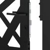 vidaXL Garden Gate Μαύρη 105x155 cm Σχέδιο Ατσάλινο Φωτιστικό