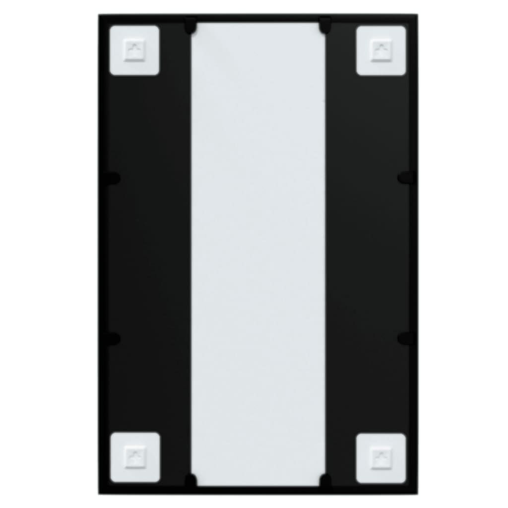 vidaXL Καθρέφτης Τοίχου Μαύρος 60 x 40 εκ. Μεταλλικός