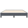 vidaXL Box Spring Κρεβάτι χωρίς στρώμα Σκούρο γκρι Βελούδινο