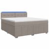 vidaXL &Kappa;&rho;&epsilon;&beta;ά&tau;&iota; box spring &mu;&epsilon; &sigma;&tau;&rho;ώ&mu;&alpha; Taupe 140 x 190 cm Ύ&phi;&alpha;&sigma;&mu;&alpha;
