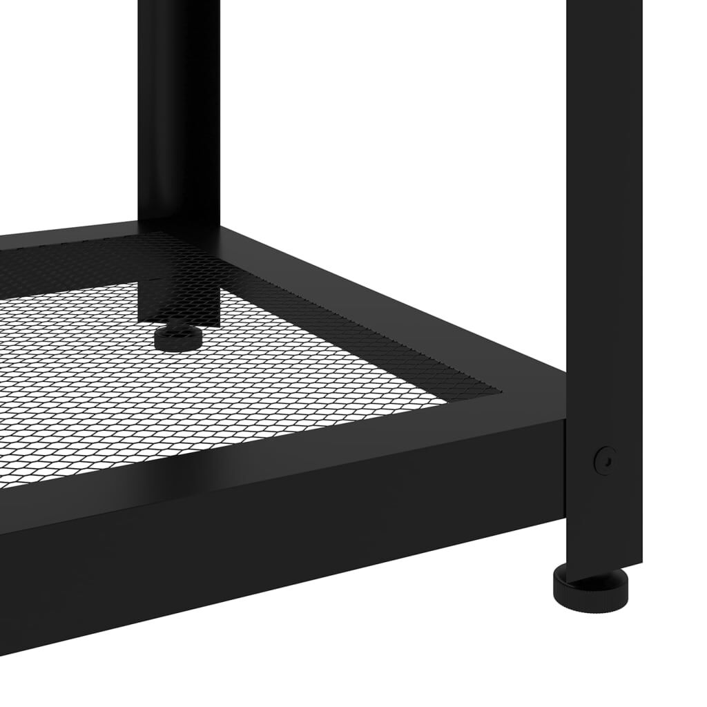 vidaXL Τραπεζάκι Σαλονιού Σκ. Καφέ/Μαύρο 90x45x45 εκ. από MDF/Σίδερο
