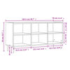vidaXL Έπιπλο Τηλεόρασης Γκρι Sonoma 103,5x30x50 εκ Επεξεργασμένο Ξύλο