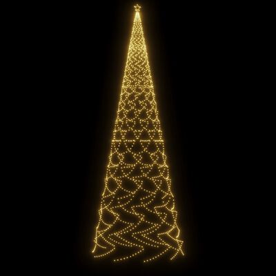 vidaXL Χριστουγεννιάτικο Δέντρο Με Ακίδα 3000 LED Θερμό Λευκό 800 εκ.