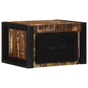 vidaXL Κομοδίνο Πολύχρωμο 40x35x25 cm Στερεό ξύλο αναγεννημένο