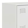 vidaXL Μπουφές Λευκός 67x39x107 εκ. από Ατσάλι